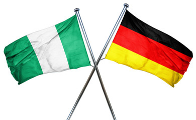 Nigeria flag combined with germany flag