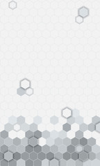 Abstract hexagons pattern background  for mobile UI.