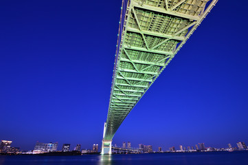 Under the bridge rainbow bridge, Tokyo