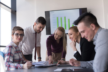 startup business team on meeting at modern office