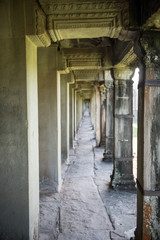 Fototapeta na wymiar Ankor Wat Temple Interior