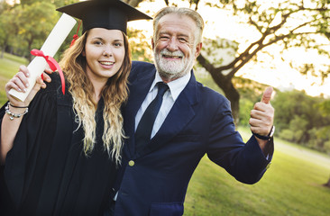 Graduation Celebration Success Certificate College Concept