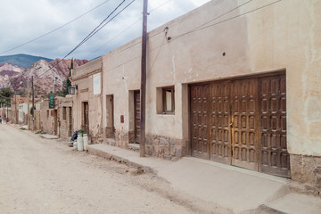 Street in Purmamarca village, Argentina