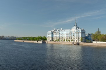 Fototapeta na wymiar The Neva river in St. Petersburg.