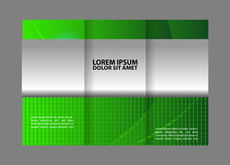 Fototapeta premium Red Colors Polygonal Geometric Elements Style Business Tri-Fold Brochure Template. Corporate Leaflet, Cover Design 