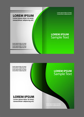 Red brochure bi fold template
