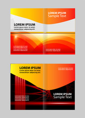 Fototapeta premium Bi Fold Brochure Vector Design 