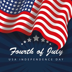 Naklejka premium Dzień Niepodległości USA