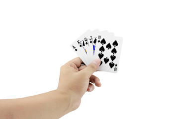 royal straight flush of spade