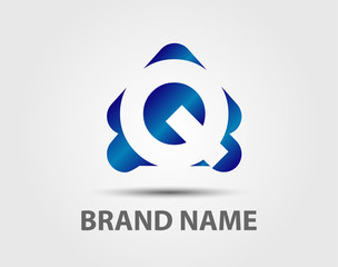 Letter q logo icon design template elements. Vector color sign
