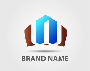 Vector illustration icon set of letter W
