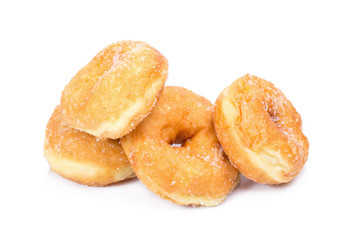Sugary donut isolated on a white background