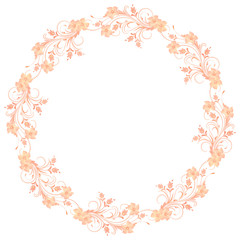 Decorative floral frame