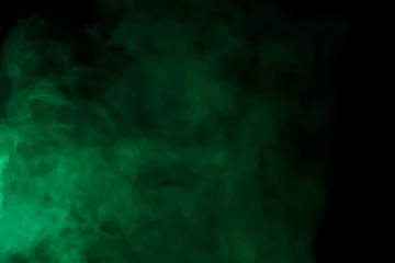 Poster Abstract green smoke hookah. © Vagengeim