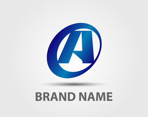 letter A logo icons design template elements vector signs
