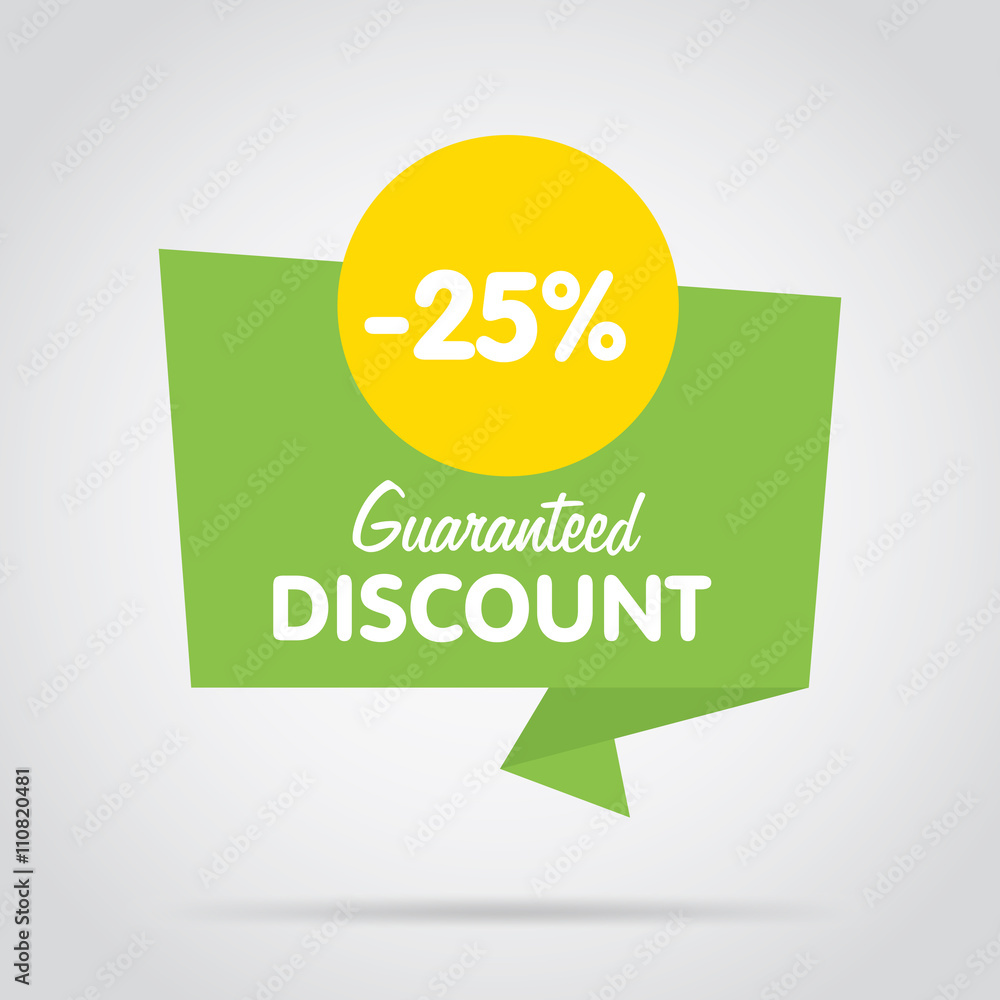 Canvas Prints badge isolated vector in flat design style. special offer badge or label.