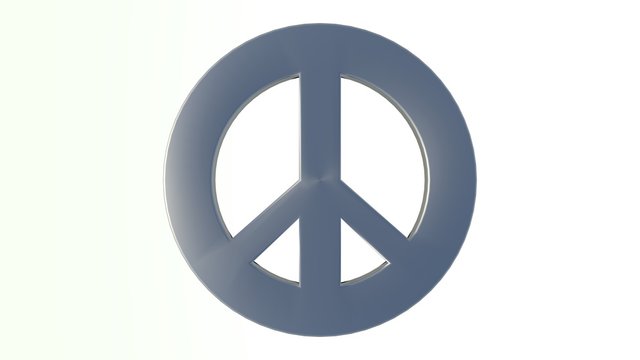 peace sign 3d image