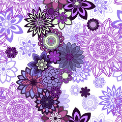 Mandala ornament seamless pattern