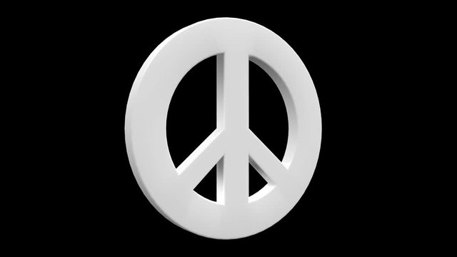 spinning peace sign