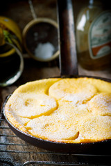 clafoutis with pineapples style rustic