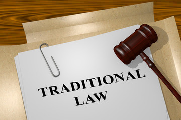 Traditional Law legal concept