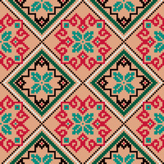 Ethnic Ukrainian colourful broidery