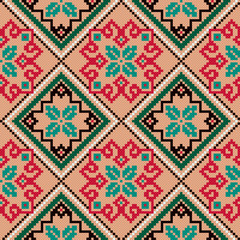 Ethnic Ukrainian colourful broidery