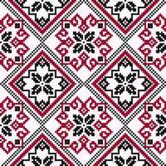 Ethnic Ukrainian geometric broidery