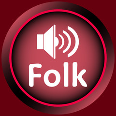 Icon red folk loudspeaker