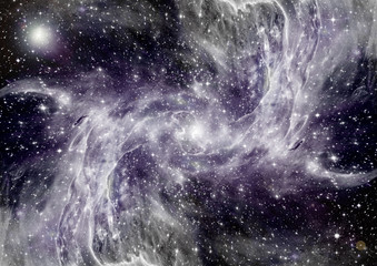 galaxy in a free space