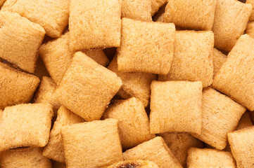 Corn pads close-up. Cereals.