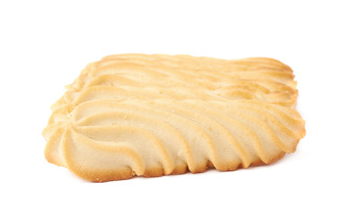 Pile of cookies isolated over the white background