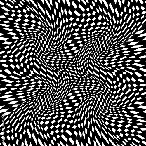 Vector Hipster Abstract Geometry Trippy Pattern With 3d