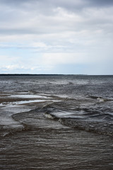 Fototapeta premium Gray Baltic sea.