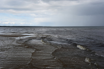 Gray Baltic sea.