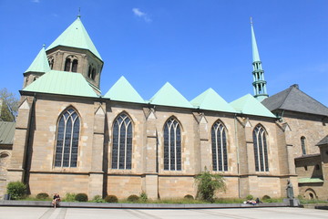 Hoher Dom zu Essen / Blick von Süden zum Essener Münster