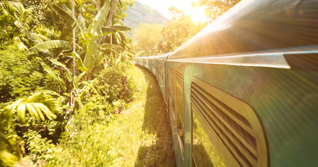 Trainride in southeast asia