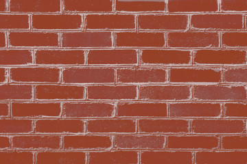 Red Brick wall texture background  