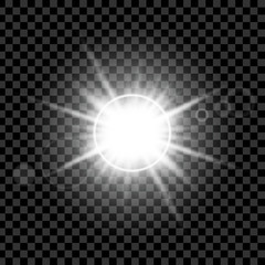 Creative concept Vector set of glow light effect stars bursts with sparkles isolated on black background. For illustration template art design, banner for Christmas celebrate, magic flash energy ray