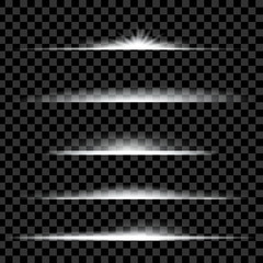 Creative concept Vector set of glow light effect stars bursts with sparkles isolated on black background. For illustration template art design, banner for Christmas celebrate, magic flash energy ray