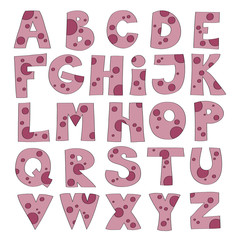 Creative and unique alphabet - background 