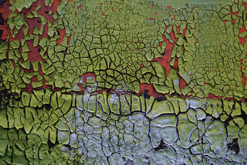 abstract background from the cracked and peeling grunge paint background with texture