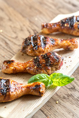 Grilled chicken drumsticks