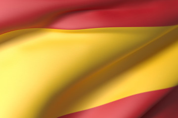 Spain flag waving