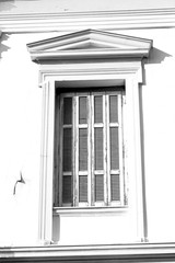 old architecture in the greece island window and door white  col