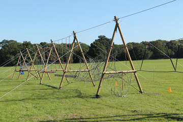 A Rope Obstacle Course for a Childrens Play Area.