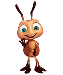 cute Ant funny cartoon character