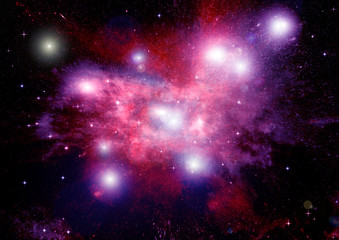 galaxy in a free space