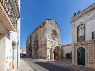 Sao Joao de Alporao Church, built by the Crusader Knights of Hospitaller or Malta Order. 12th and 13th  century Romanesque and Gothic Architecture. Santarem, Portugal