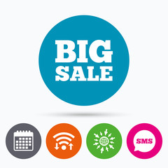Big sale sign icon. Special offer symbol.